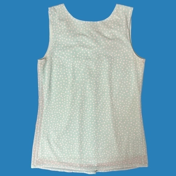 Maurice’s Soft Blue Bow Polka Dot Tank Small S - Picture 6 of 8